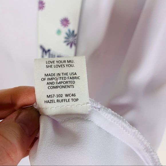 NWT Show Me Your Mumu Hazel Ruffle Top White Small - Picture 6 of 7